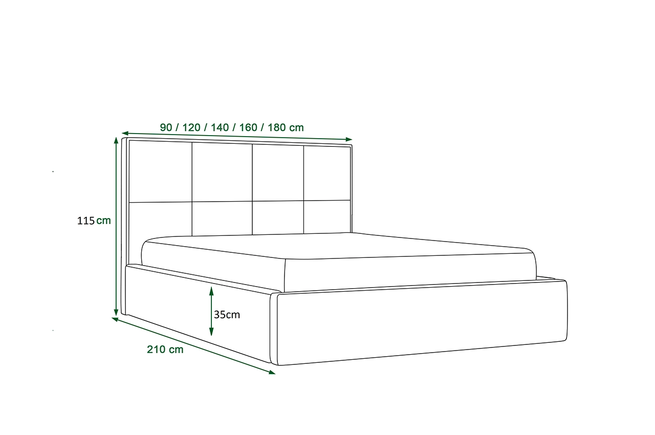Apollo Ottoman bed