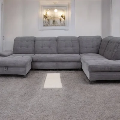 BELLA U-Shaped sofa with bed function and storage