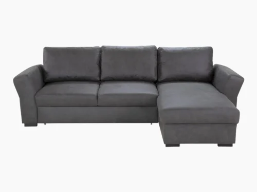CASCADA Grey Alcantara Sofa Bed with Storage -Land 11 CASCADA Grey Alcantara Sofa Bed with Storage -Land 11 | Magnus Dream UK