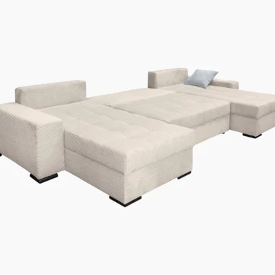 JOLY U-Shaped sofa with bed function and storage