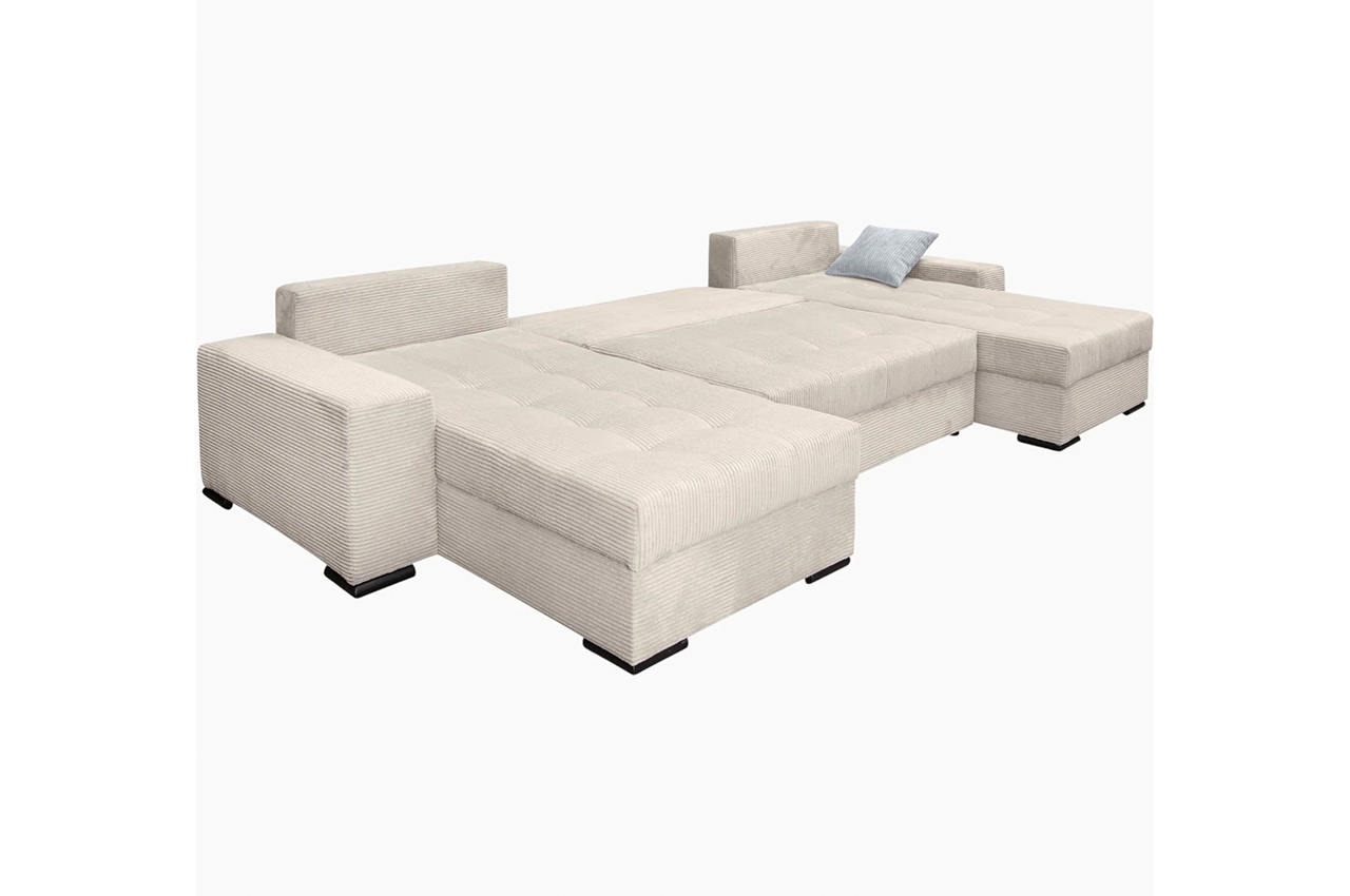 JOLY U-Shaped sofa with bed function and storage