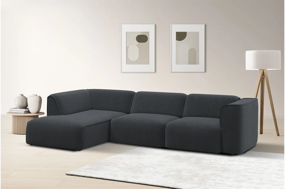 MADEA Corner Sofa with Chaise Anthracite2 MADEA Corner Sofa with Chaise