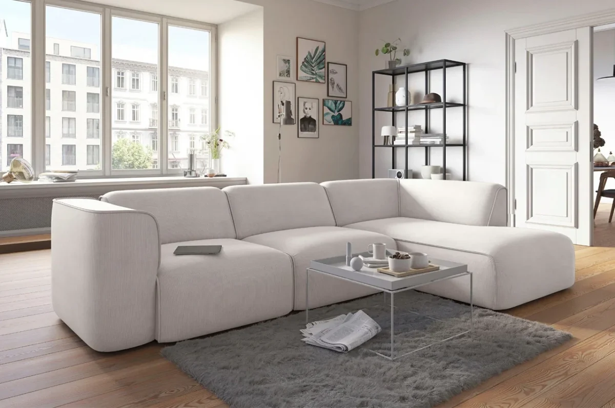 MADEA Corner Sofa with Chaise Beige3 MADEA Corner Sofa with Chaise