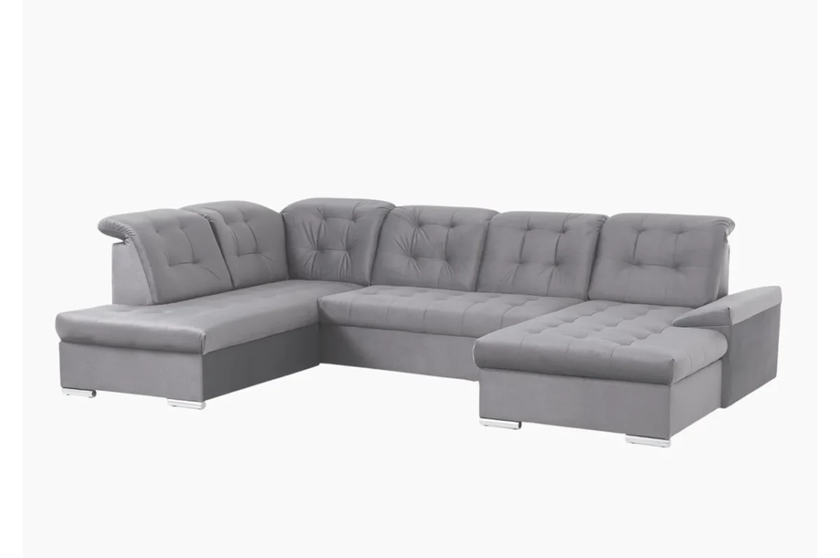 NEBRASKA U-Shaped sofa with bed function and storage