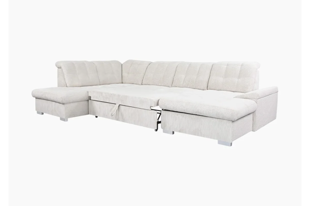 NEBRASKA U-Shaped sofa with bed function and storage