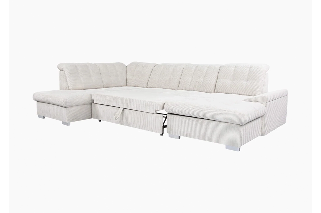 NEBRASKA U-Shaped sofa with bed function and storage