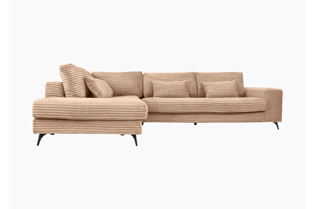 Nox Corner Sofa –Beige Corduroy