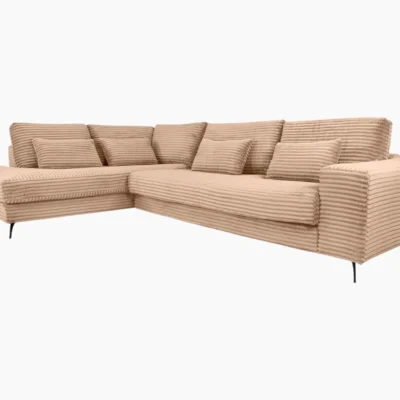 Nox Corner Sofa –Beige Corduroy