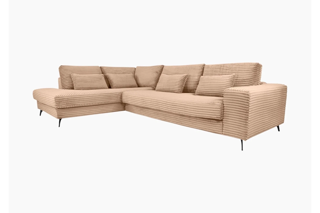 Nox Corner Sofa –Beige Corduroy