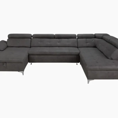 SATURN U-Shaped sofa with bed function and storage