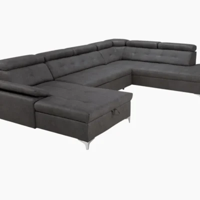 SATURN U-Shaped sofa with bed function and storage