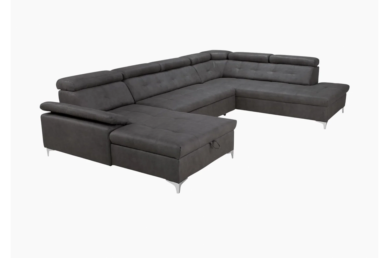 SATURN U-Shaped sofa with bed function and storage