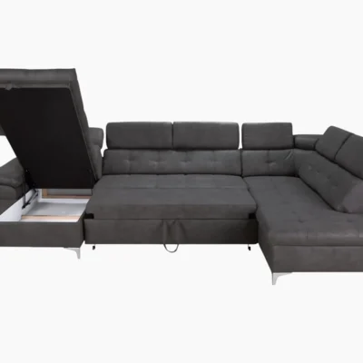 SATURN U-Shaped sofa with bed function and storage
