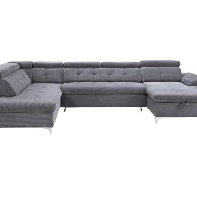 SATURN U-Shaped sofa with bed function and storage
