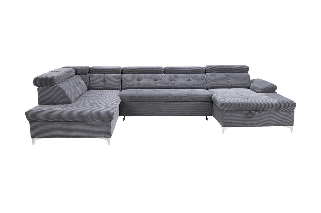 SATURN U-Shaped sofa with bed function and storage