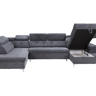 SATURN U-Shaped sofa with bed function and storage