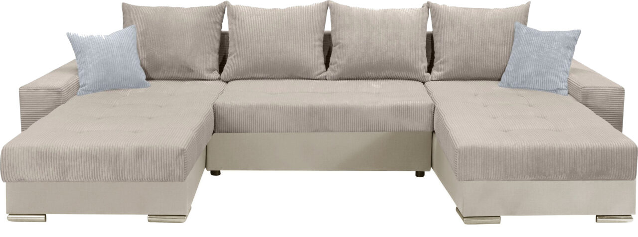 JOLY U-Shaped sofa with bed function and storage