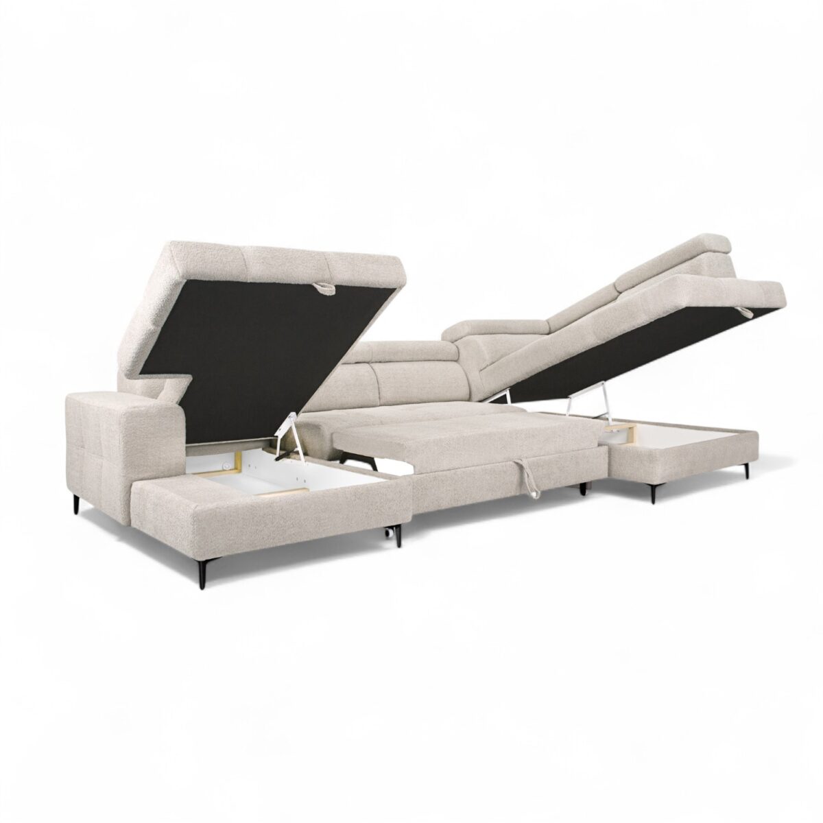 U-Shaped Sofa Bed Asti – Coral 50 | Magnus Dream