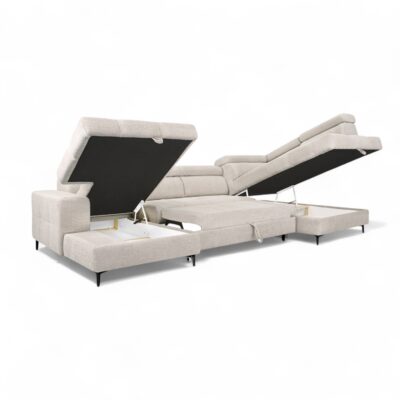U-Shaped Sofa Bed Asti – Coral 50 | Magnus Dream