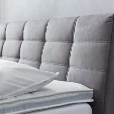 Förvaringssäng, dubbelsäng med sänggavel - LINDA