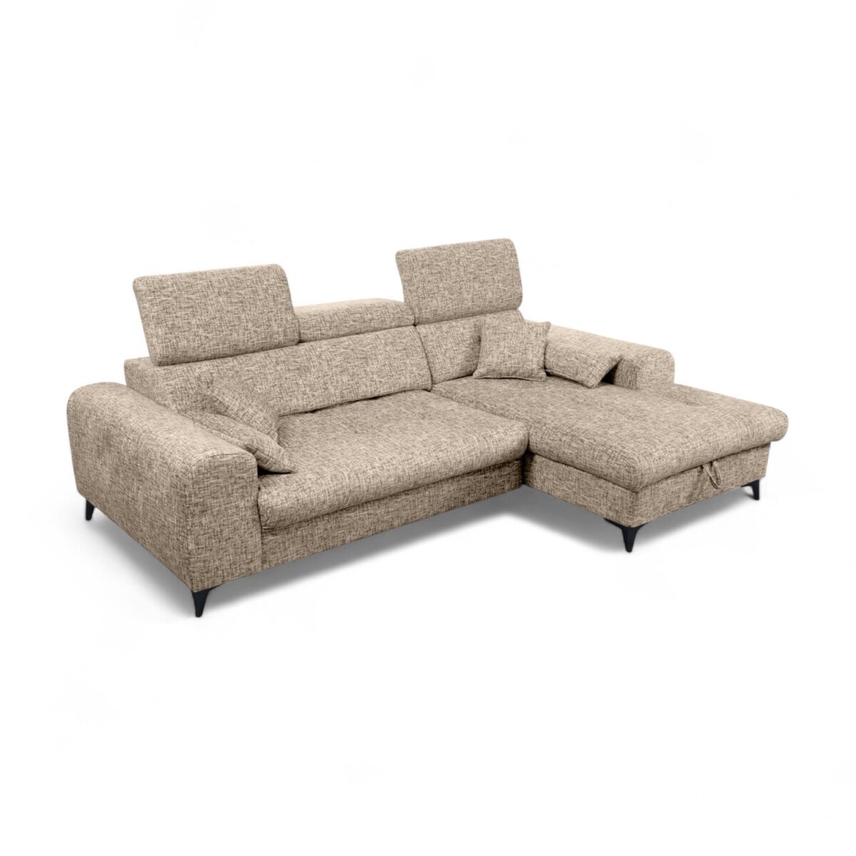 Soffa med schäslong ELETRA med elektrisk skjutdel - Imo 10