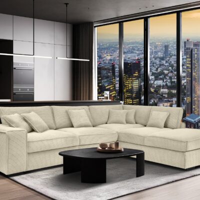 Corner Chaise Sofa Lincoln – Lincoln 03 Beidge | Magnus Dream UK