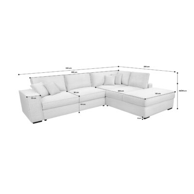 Corner Chaise Sofa Luma – Lincoln | Magnus Dream UK
