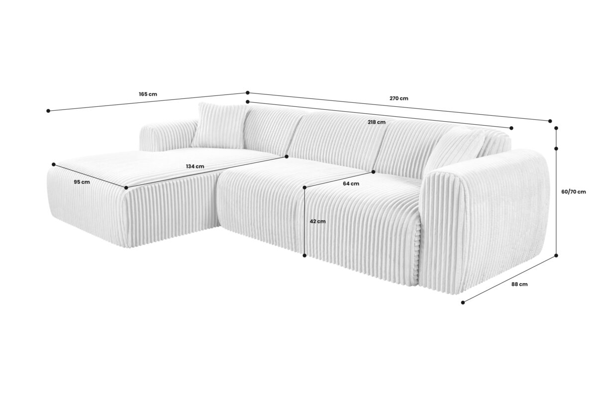 Corner Chaise Sofa Tamara – Velo 03 Corner Chaise Sofa Tamara – Velo 03 | Magnus Dream UK