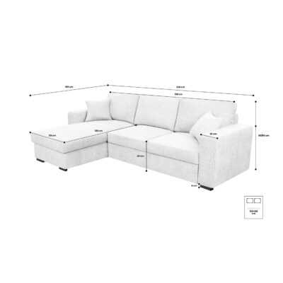 Corner Sofa Bed Cascada -Abriamo 07 | Magnus Dream UK