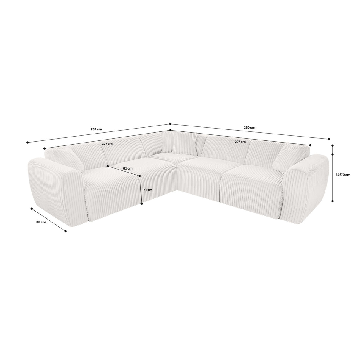 Corner Sofa Tamara – Velo 13 - Magnus Dream UK