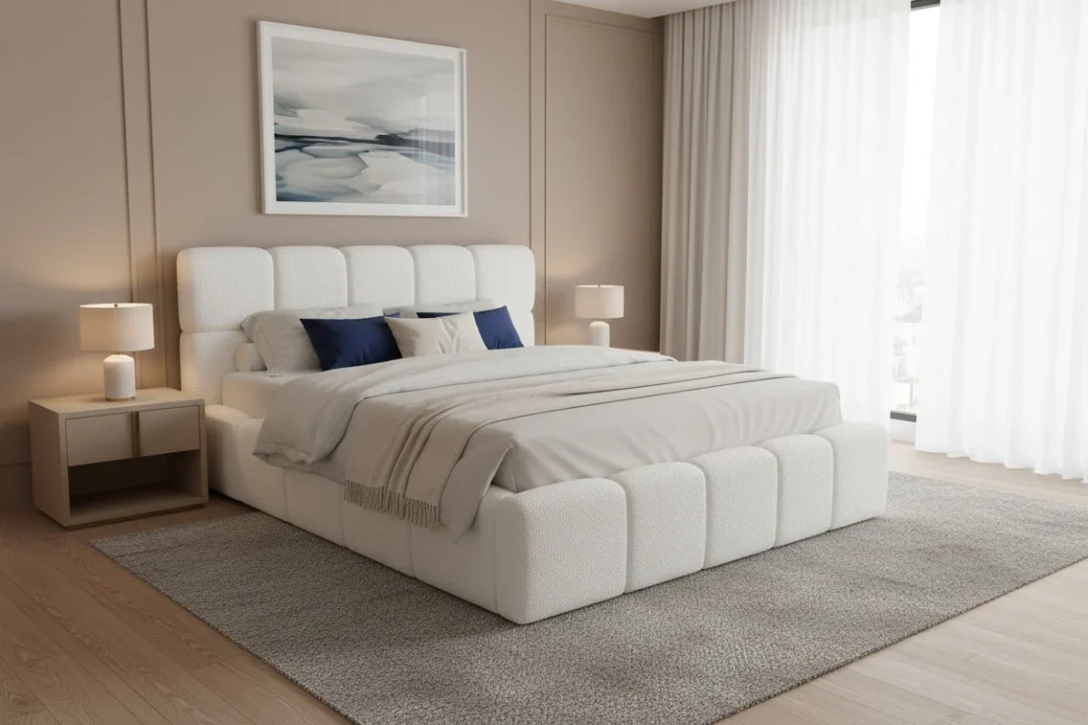 Ottoman Bed Frame with Storage Noe - Coral 15 | Magnus Dream UK