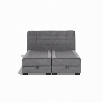 Förvaringssäng, dubbelsäng med sänggavel - LINDA