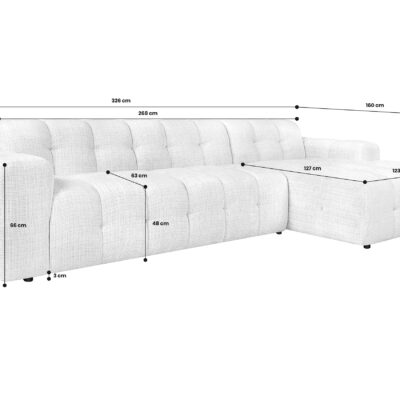 Corner Sofa with Chaise Cloud -Marbella 17 Right Facing Corner Sofa with Chaise Cloud -Marbella 17 | Magnus Dream UK