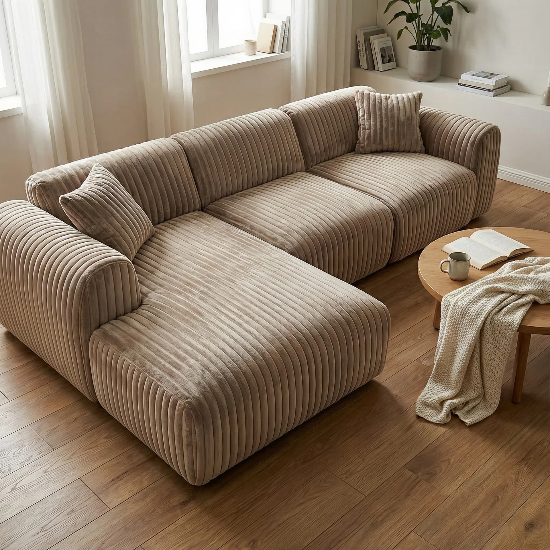 Velvet ottoman storage bed from Magnus Dream UK in master bedroom