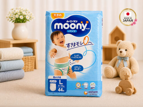 Moony Boy Pull-Up Nappies L (9-14kg) 44 Pack