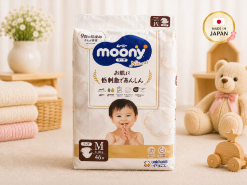 Moony Natural Tape Nappies M (6-11kg) 46 Pack