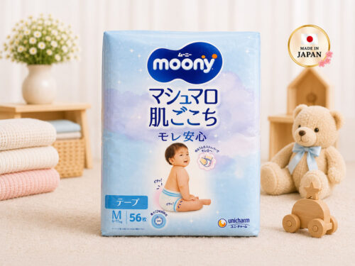 Moony Tape Nappies M (6-11kg) 56 Pack