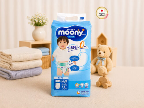 Moony Boy Pull-Up Nappies XL (12-22kg) 38 Pack