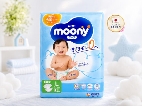 Moony Tape Nappies L 9–14kg 54 Pack