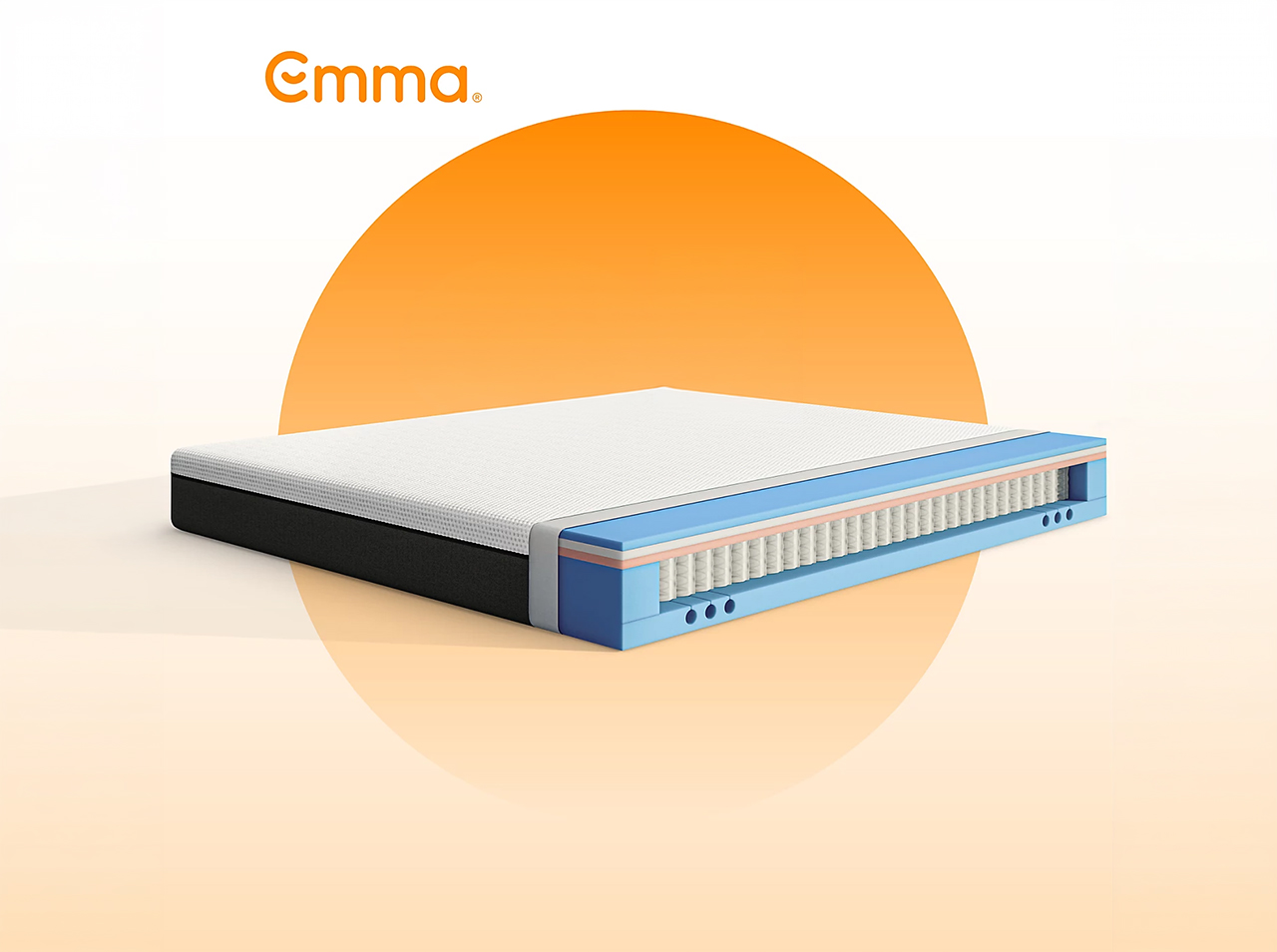 Emma Premium Hybrid Mattress pocket spring layers