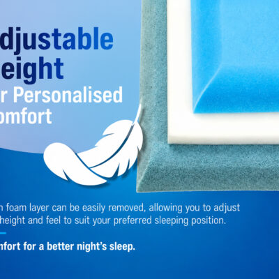 ARBD Adapt Memory Foam Pillow with Washable Cover – Magnusdream.co.uk