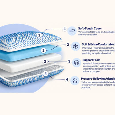 Emma Elite Cooling Pillow with AirGrid Technology – Magnusdream.co.uk