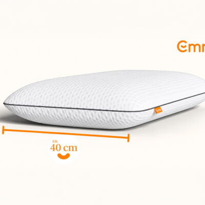 Emma Premium Cooling Memory Foam Pillow showing 40 cm width -Magnus Dream UK